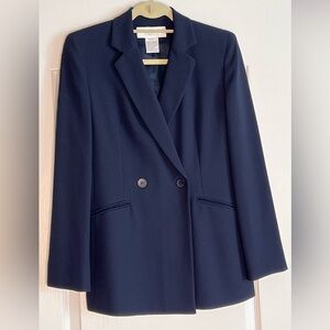 Jones New York Elegant Navy Blue Blazer